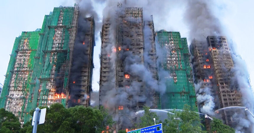 video incendiu urias in hong kong cel putin patru morti si mai multe persoane blocate intr un complex de blocuri rezidentiale 6926d9312030d
