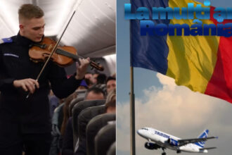 video moment emotionant la 10 000 de metri un jandarm a cantat la vioara imnul romaniei in avion 692c53db921c4
