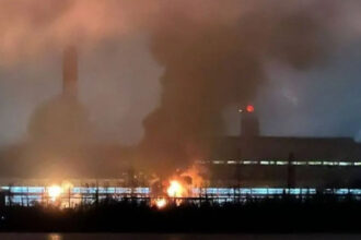 video o importanta centrala electrica din regiunea moscova a fost atacata de dronele ucrainene 6922eba182d14