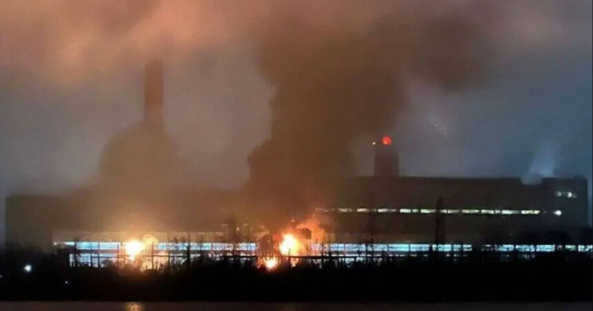 video o importanta centrala electrica din regiunea moscova a fost atacata de dronele ucrainene 6922eba182d14