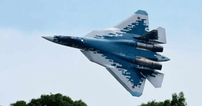 video rusia si a prezentat versiunea de export a avionului invizibil su 57 la dubai airshow 2025 691b56ee4f1dd