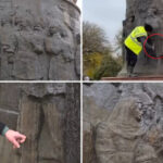 video situatie incredibila in focsani un monument din bronz a fost curatat cu perii de sarma muncitorii s au ales cu plangere penala 692211ae418f6