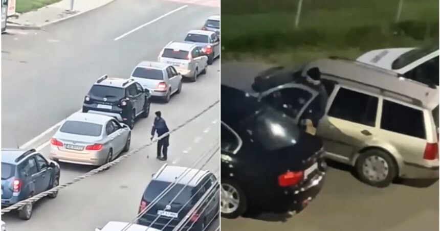 video un cersetor care mergea cu bastonul s a vindecat brusc intr o intersectie din brasov si a urcat la volanul unei masini 691c2a05c30a8