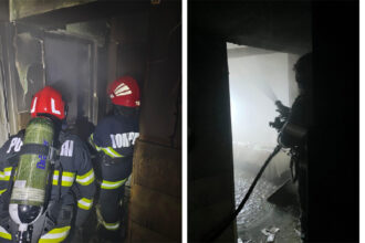 foto apartament in flacari in judetul tulcea un cos de fum necuratat ar fi cauza incendiului 693edcf86e9e1