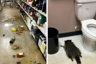 un raton beat a fost gasit lesinat pe podeaua unui magazin de bauturi alcoolice dupa black friday a inceput sa bea tot ce gasea 693d7e4073ad2