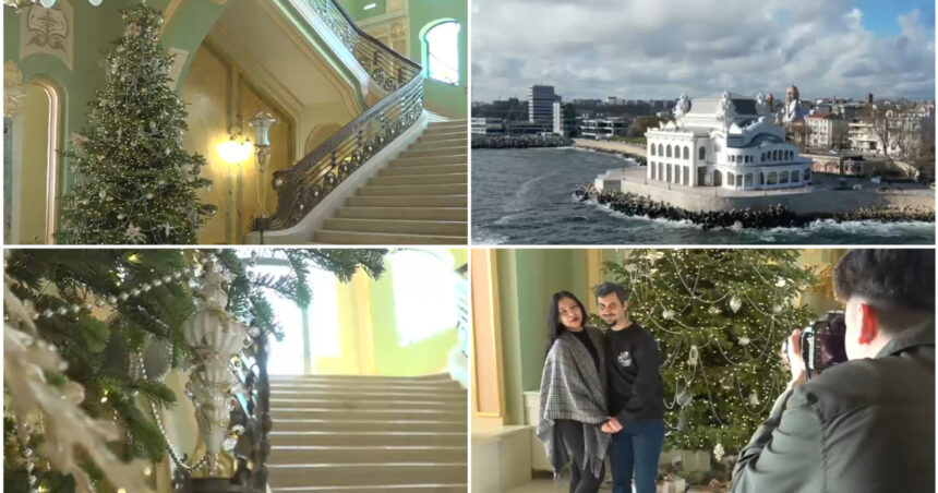 video spiritul craciunului a ajuns si in cazinoul din constanta cum arata decorul de sarbatoare are un iz regal 693e45485e159