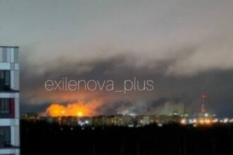 video ucraina a lansat miercuri noapte cel mai amplu atac cu drone asupra federatiei ruse din ultima vreme inclusiv la moscova 693a9fbc66648