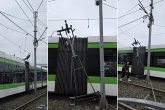 video incident in capitala linia de tramvai 41 complet blocata din cauza unei defectiuni la reteaua electrica 697cbbc46417a