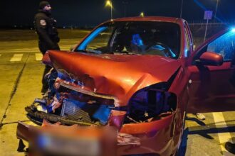 foto copilas de 3 ani implicat intr un accident pe autostrada a4 au intervenit jandarmii 69806203d2820