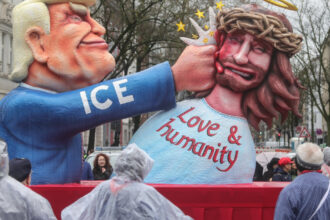 videofoto carnavalul din germania transforma liderii lumii in personaje de satira putin trump si epstein tinte ale ironiilor 69935a095698e