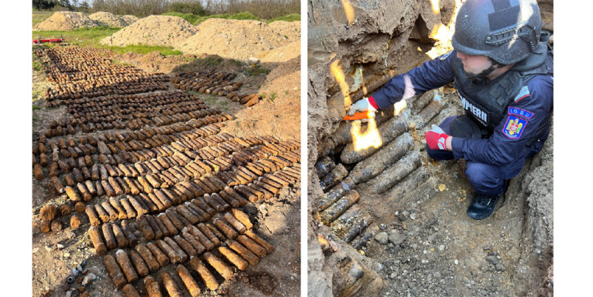 foto depozit cu 1 000 de proiectile din primul razboi mondial munitia depozitata pentru a fi distrusa 69eb4b1f61a8d