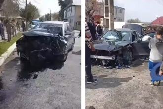scandal pe strada la babadag dupa un accident rutier cetatenii din zona s au adunat in numar mare la fata locului 69dd2d0abb4d3