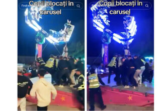 video 14 tineri blocati intr un carusel acestia au petrecut zeci de minute suspendati in aer cu capul in jos 69e5d3f293953