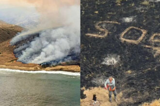 bijuteria de pe coasta californiei devastata de un incendiu urias declansat de un marinar naufragiat cum a luat foc insula 6a13cbae305a9