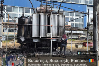 foto garda de mediu verificari dupa incendiul de la cet vest solul posibil contaminat pe o suprafata de 50 de metri patrati 69fb36b0653ce