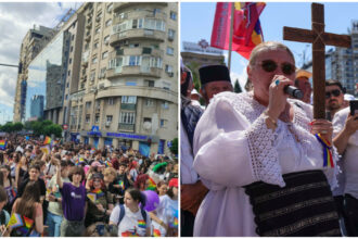 video cateva zeci de mii de oameni participa la marsul lgbt din bucuresti contramanifestatia marsul normalitatii condusa de diana sosoaca 6a2d8b78512ac