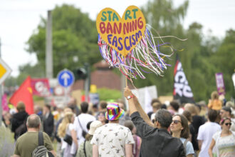 germania zeci de mii de manifestanti s au adunat la erfurt pentru a impiedica desfasurarea congresului partidului afd 6a4909c3307e0